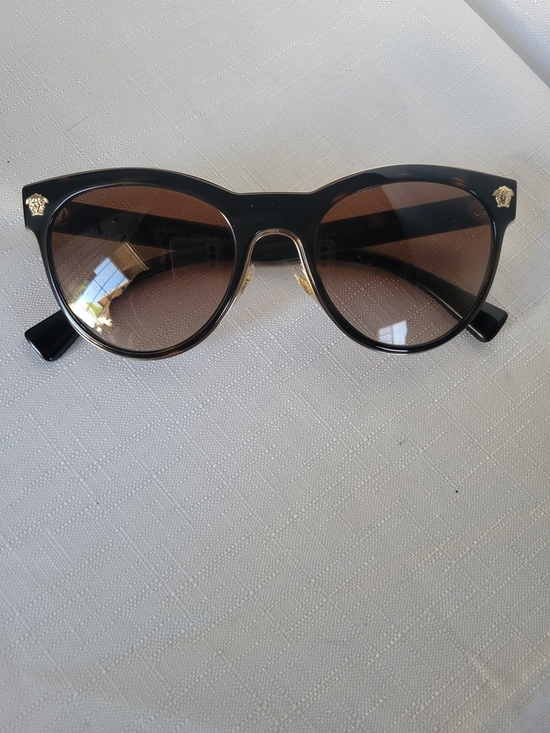 Versace Authentic Black Frame Sunglasses with Brown Lenses MOD#2198 main image 15
